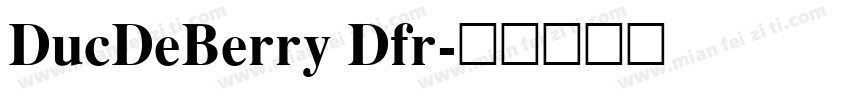 DucDeBerry Dfr字体转换